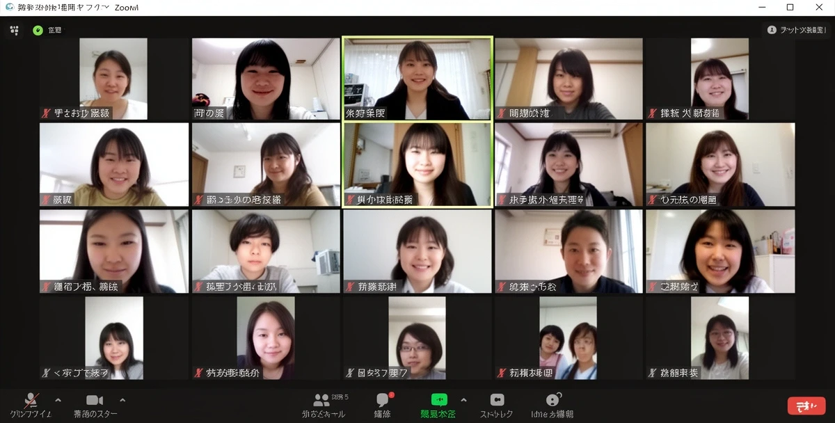 オンライン受講の様子